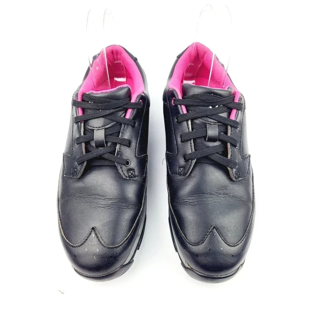 Callaway wingtip Black Leather Softspike‎ women's Golf Shoes - Size 8